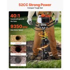 Uimoso Gas-powered Earth Auger 52cc With 6    10  Drill Bits For Installation