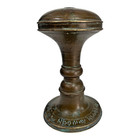 Original 1850 s Old Antique Vintage Unique Shape Brass Musical Footrest Stand
