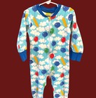 Duns Sweden Organic Cotton Balloon Cloud Zip Pajamas Kids Unisex 104cm