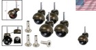 Set Of 4 Antique Gold 2 Inch Swivel Caster Wheels For Elegant Furniture Makeover