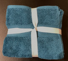 Nwt Set Of 2 Hotel 100  Cotton Absorbent Soft Hand Towels Green 16 X 26 In