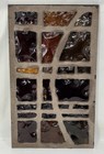 Vintage Brutalist Stained Chunk Glass   Concrete Panel Window Architectural  a