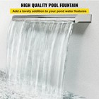 59  Pool Fountain Waterfall Spillway Stainless Steel Water Features