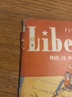 March 1942 Liberty Magazine With Great Disney Cover  Mickey Mouse Donald Duck