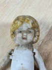 Antique Miniature Dollhouse Bisque Doll Hand Painted Jointed Arms 2 5   