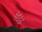 Vintage Christmas Tablecloth Candy Cane Stocking Tree   Wreath 82   x 55 5   
