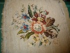 Vintage Needlepoint Floral Piece 15 x15   81b 