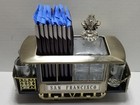 Vintage San Francisco Trolley Liquor Decanter Minibar Music Box W  Shot Glasses