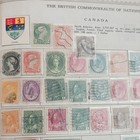 Canada Used Stamp Lot On Album Page  Royalty Victoria-elizabeth Ii 1c-5c