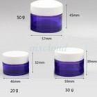 20g 30g 50g Empty Purple Glass Jars Cosmetic Cream Gel Containers Sample Pots