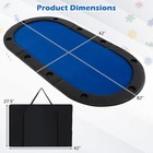 82  X 42  10-player Foldable Padded Poker Table Top W  Carrying Bag Cup Holders