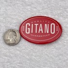 Gitano Pinback Button Pin Vintage Red White Quality Guaranteed Retro Collectible