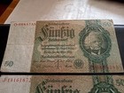 50 Mark German Reich Reichsbanknote Banknote Money Note 50 Reichsmark 1933