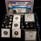 Junk Drawer Silver Lot  8 - Silver Coins  All Sterling Jewelry -all Silver Lot