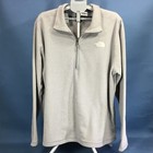 The North Face  1 4 Zip Light Gray Fleece Rock Textured Pullover Jacket Size Xxl