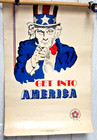 Uncle Sam Original Poster Get Into America Patriotic Us Government Bicentennial