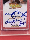 Michael J Fox   Christopher Lloyd Dual Signed Card Cgc-jsa Slabbed   Authentic