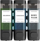 Shampoo And Conditioner Dispenser     Wall-mounted Shower Soap Dispenser  No-drill