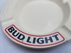 Vintage Bud Light Budweiser Ceramic Ashtray Usa Tobacciana Beer Advertising 5 