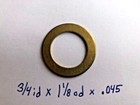 Brass Shim Washer 3 4 X 1 1 8 X  045 Bushing Brass Spacer Thrust Bearing Bronze 