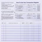 24 Pcs Check Registers For Personal Checkbook  Easy To Read Checkbook Register