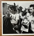 Vtg Fight Aids Act Up Postcard Dnc William Klein Photo 1988 Boys Kissing Art Gay