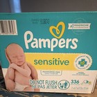 Pampers Sensitive Fragrance-free Baby Wipes 336 Ct 7 X 6 7 In  17 X 17 Cm 