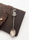 Vintage Simon Bolivar Venezuela Souvenir Spoon Horseback Statue Silver Tone