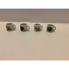 Vintage Nfl Teams Mini Ceramic Coffee Mugs 4 Piece Set Decor Accents