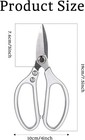 Heavy Duty Leather Scissors All Metal Large Comfortable Shears Professional Dura