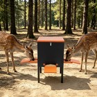 Deer Feeder 100lb Gravity With 4 Feeding Trays And 4-leg Stand For Hunting  Farm