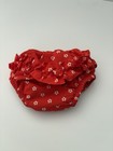 Iplay Swim Diaper Summer Ruffle Butt 24 Month Upf 50  Red With White Flowers 