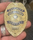 Obsolete Wells Fargo Security Services Officer Guard Pin Square