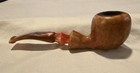 Vintage Smooth Freehand Estate Briar Tobacco Smoking Pipe With Carrying Case