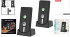 Versatile Wireless Intercom With 1600 Feet Range - Rechargeable   2 Doorbells