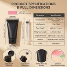 6 Pack Matte Black Empty Travel Squeeze Bottles With Flip Cap  Filling Tool     