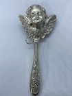 Antique Silver Plated Angel s Head Baby Rattle Austria 1850   Ultra Rare