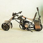 Handmade Metal Motorcycle Model Recycled Art Motorbike Sculpture Collection Rare