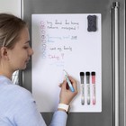 Magnetic Dry Erase Board Writing Note Refrigerator office White Board 17x12