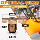 Air Compressor Drain Valve 1 4  Moisture Drain Petcock  Npt Male Solid Brass    