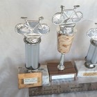  4  Vtg 1960 s Bicycle Racing Trophies Cycling Bike Race Metal Trophy California
