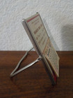 Vintage 1957 Miniature Easel Mirror W Franklin Drug Store Calendar  Adverstising
