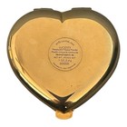 Nos Vtg Estee Lauder Lucidity Hearts Desire Powder Compact Gold Rhinestones Read