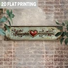 2d Rustic Heart Key Metal Sign Romantic Wall Decor Wall Art Valentine s Day Gift