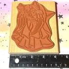 Large Angel With Stars Celestial Rubber Stamp By Eureka Stamps  Beautiful 4x5