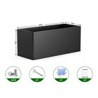 36x15x15 Inch Large Steel Planter Box Metal Garden Planters For Outdoor Backyard