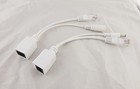 Rj45 Power Over Ethernet Passive Poe Adapter Injector Splitter Cable Kit White