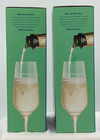  2  2-piece Weight Watchers Portion-control Champagne Glass Sets - New In Boxes 