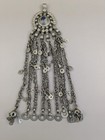 Vintage Afghan Kuchi Tribal Pendant Blue Center 9  Long  20631 