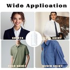 100pcs Collar Stays For Shirts Men Women Triangle Adhesive Polo Collar Support
